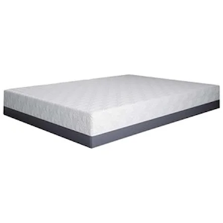 Queen 8" Firm Gel Memory Foam Mattress and Gel Lux/PC Foundation